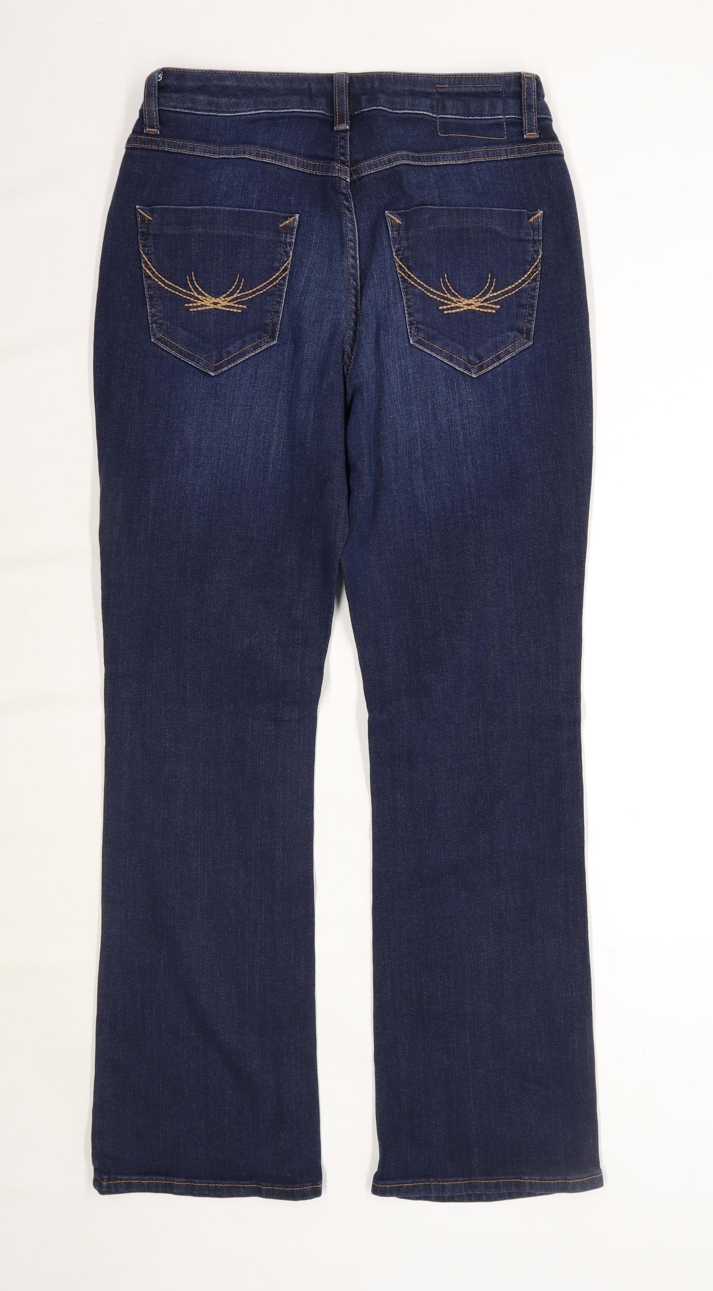Womens Marks & Spencer Blue Dark Wash Denim Jeans Size 12/L28