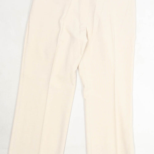 Womens Marks & Spencer Cream Trousers Size 14/L31