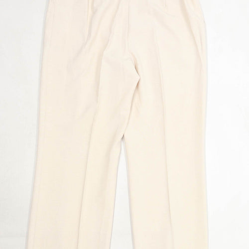 Womens Marks & Spencer Cream Trousers Size 14/L31