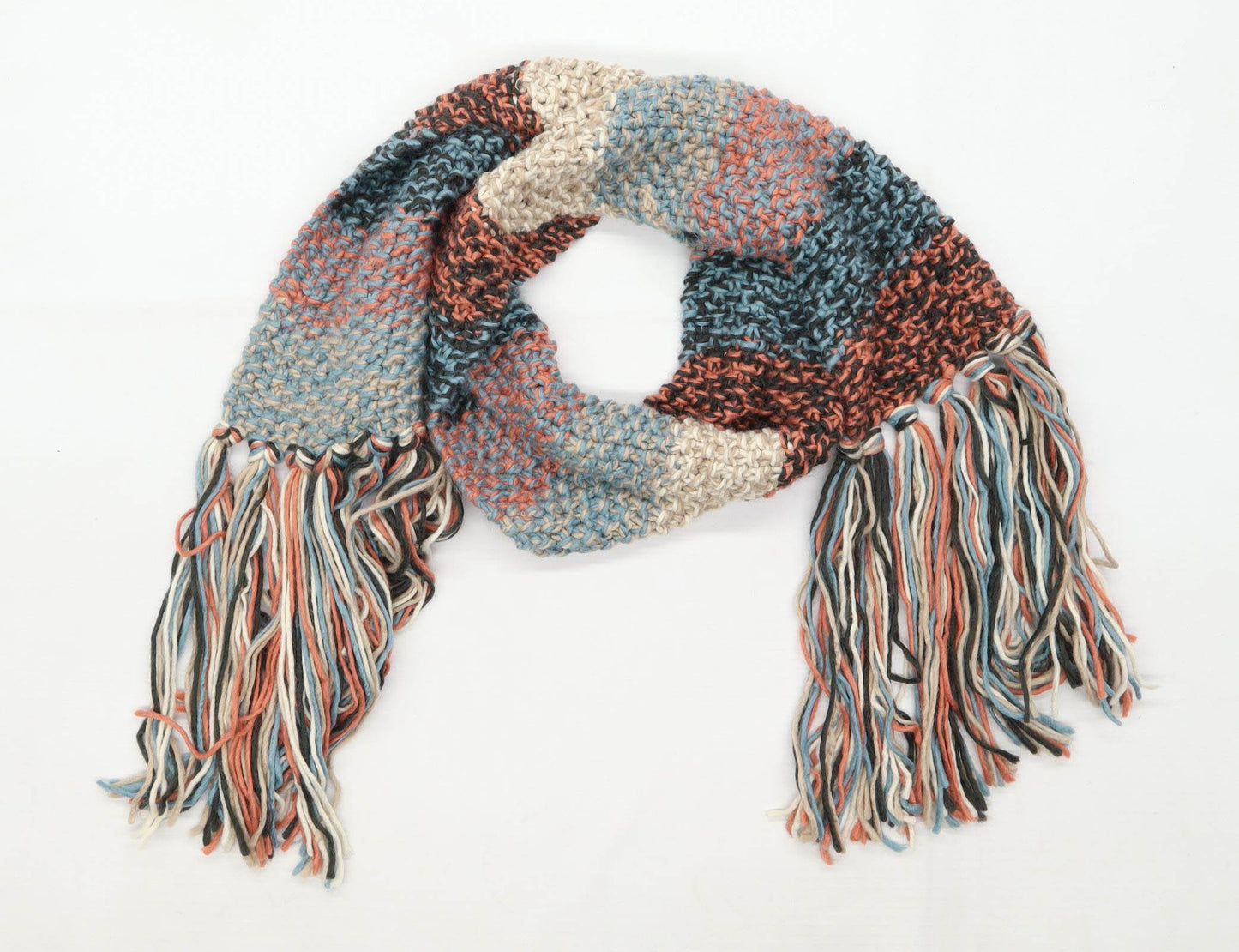 Powder Multi-Coloured Striped Womens Scarf