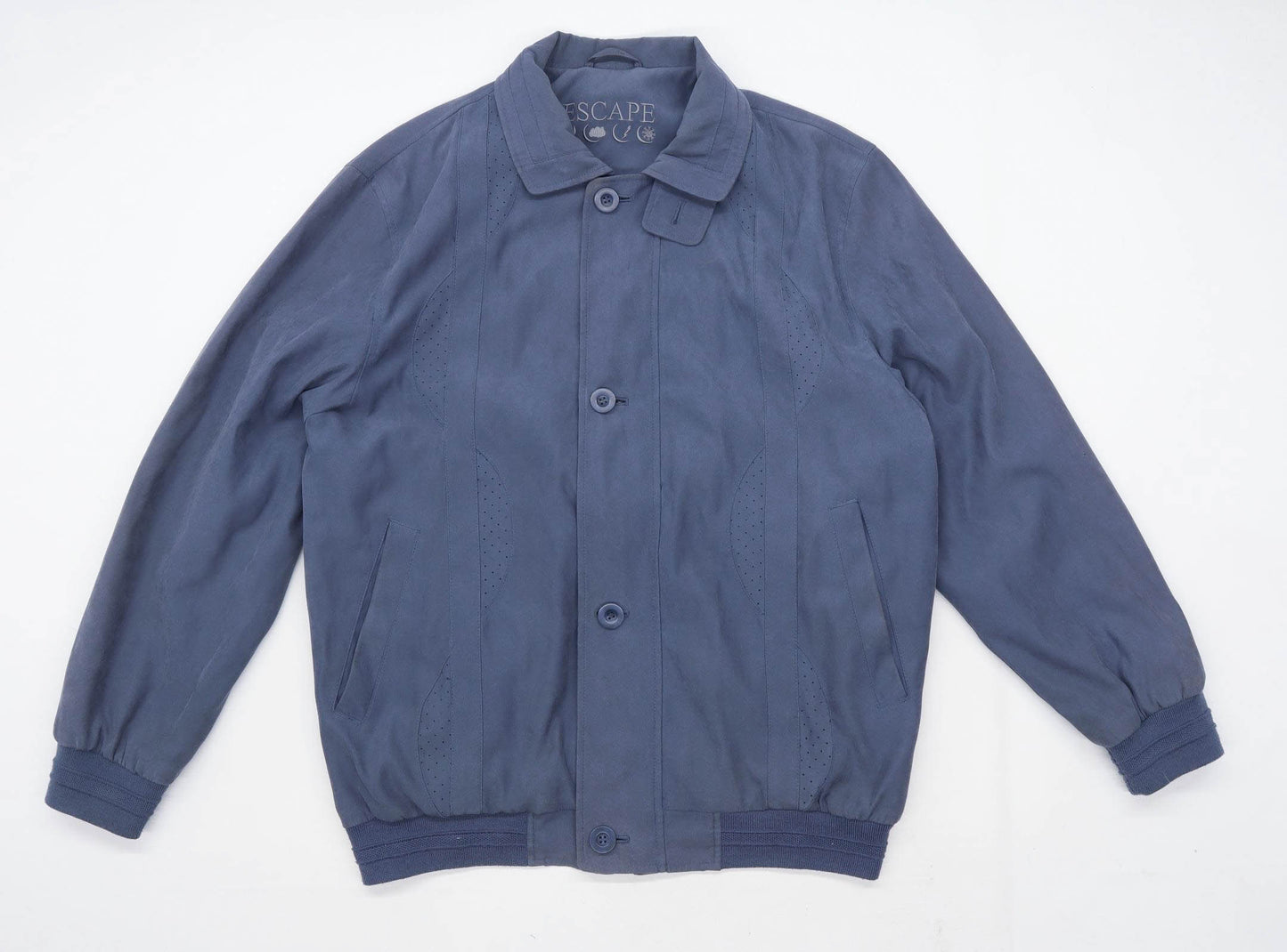 Escape Mens Size M Blue Lightweight Jacket