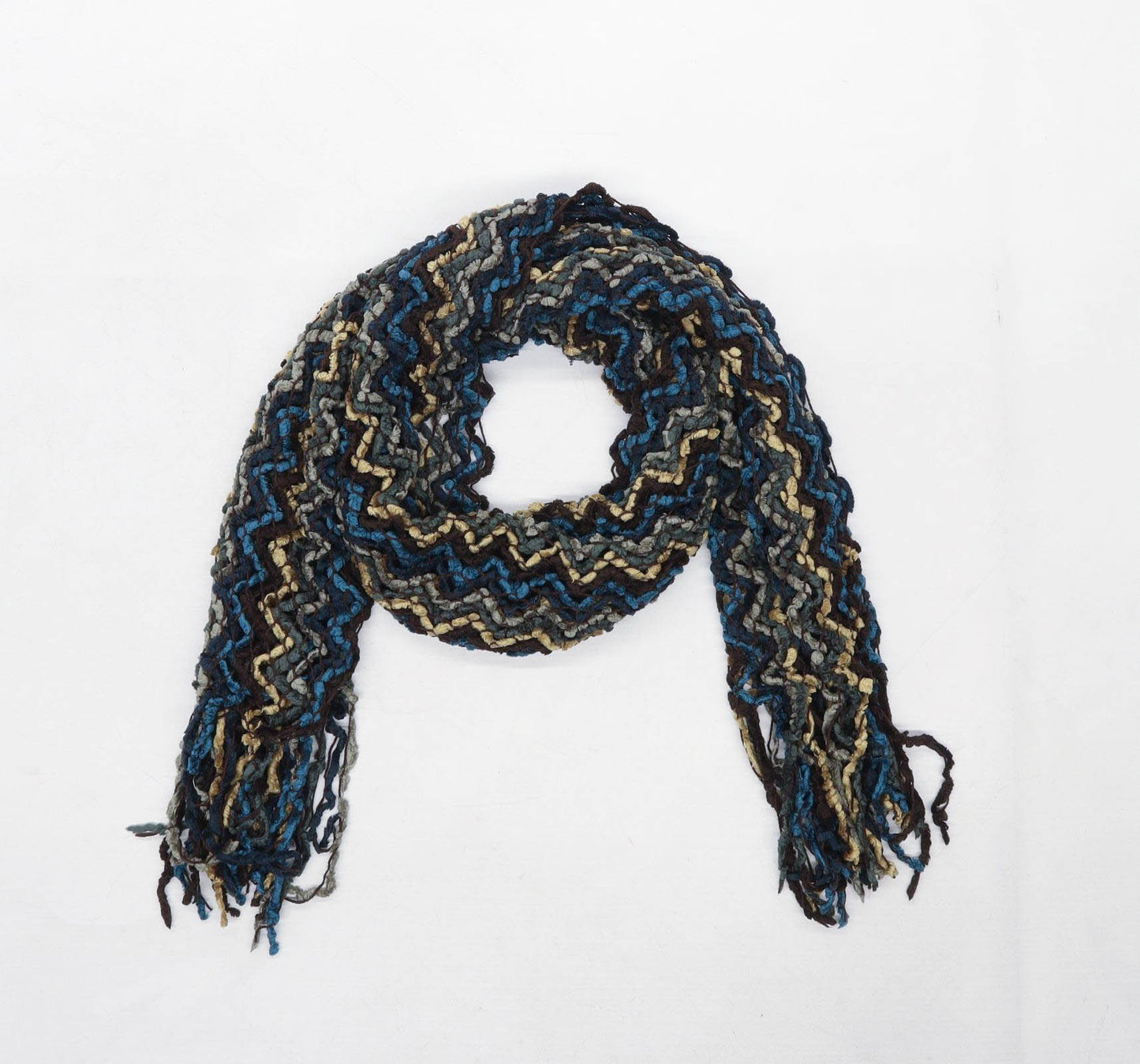 Accessorize Multi-Coloured Striped Womens Wool Blend Scarf