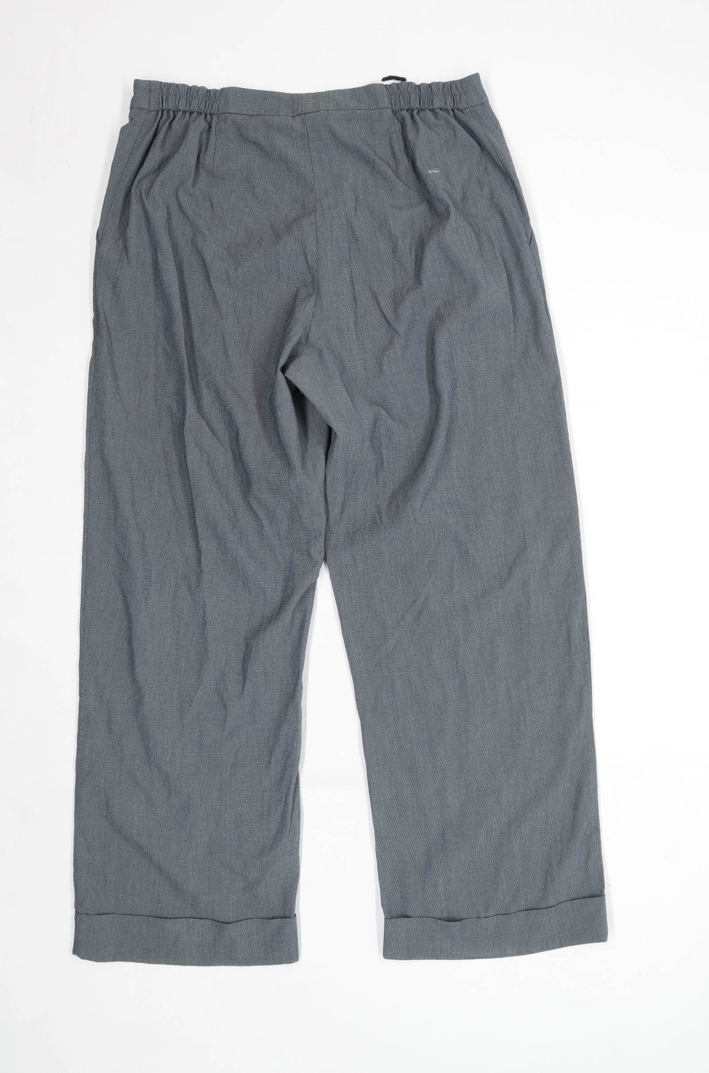 Womens Preworn Grey Polyster Blend Trousers Size W33/L30