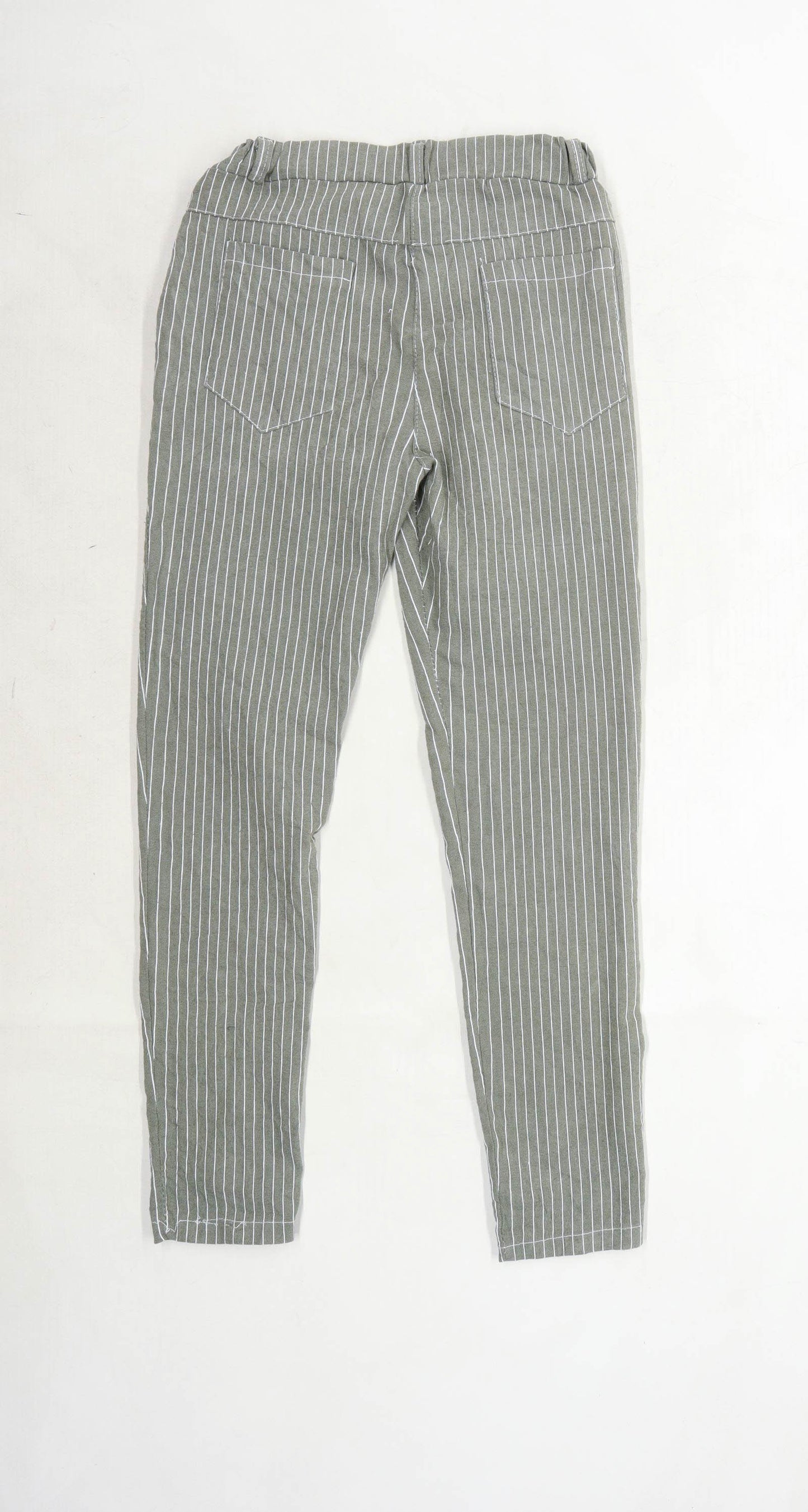 Womens Luisa Moda Green Cotton Trousers Size W24/L26