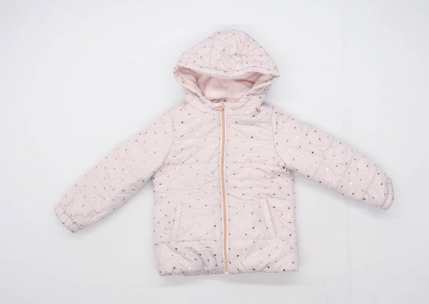 Evie Angel Girls Love Heart Pink Coat Age 5-6 Years