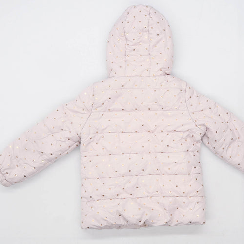 Evie Angel Girls Love Heart Pink Coat Age 5-6 Years
