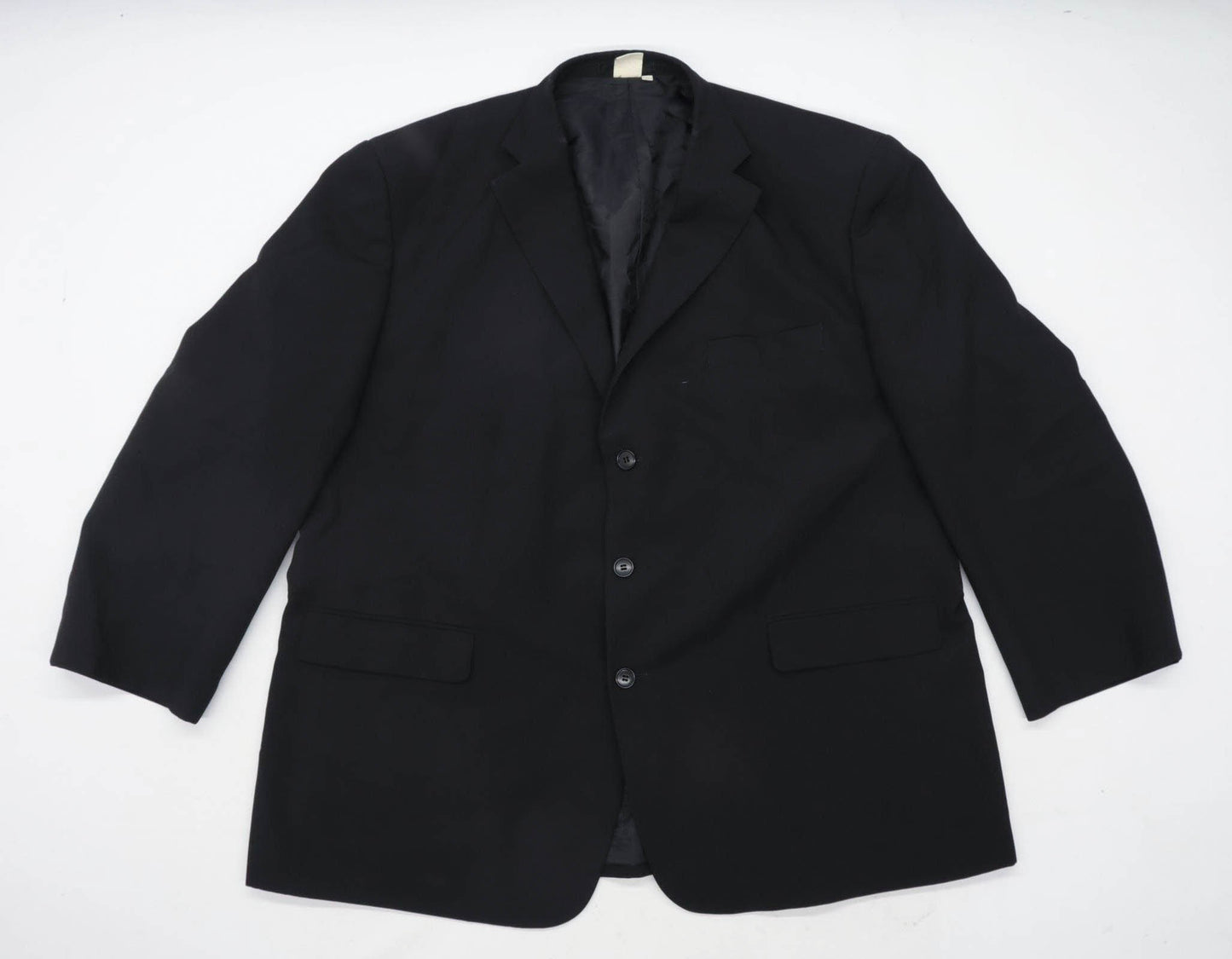 Cotton Traders Mens Black Suit Jacket 52 Chest (Short)