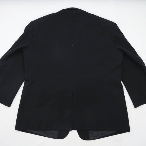 Cotton Traders Mens Black Suit Jacket 52 Chest (Short)