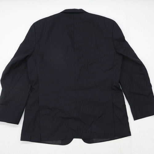 Berwin & Berwin Mens Wool Black Dinner Suit Jacket 42 Chest (Short)