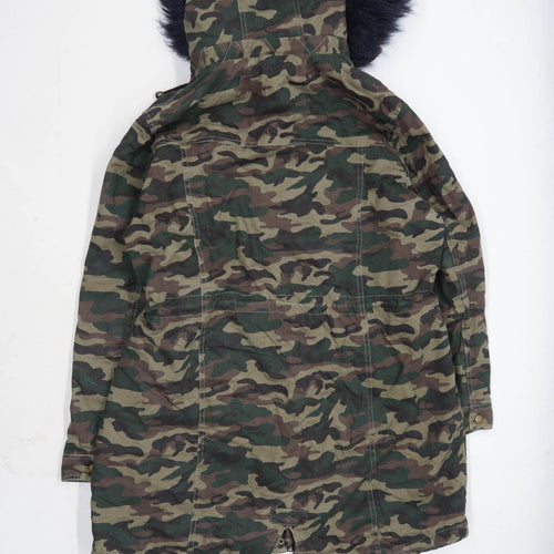 Capsule Womens Size 16 Cotton Camouflage Green Parka