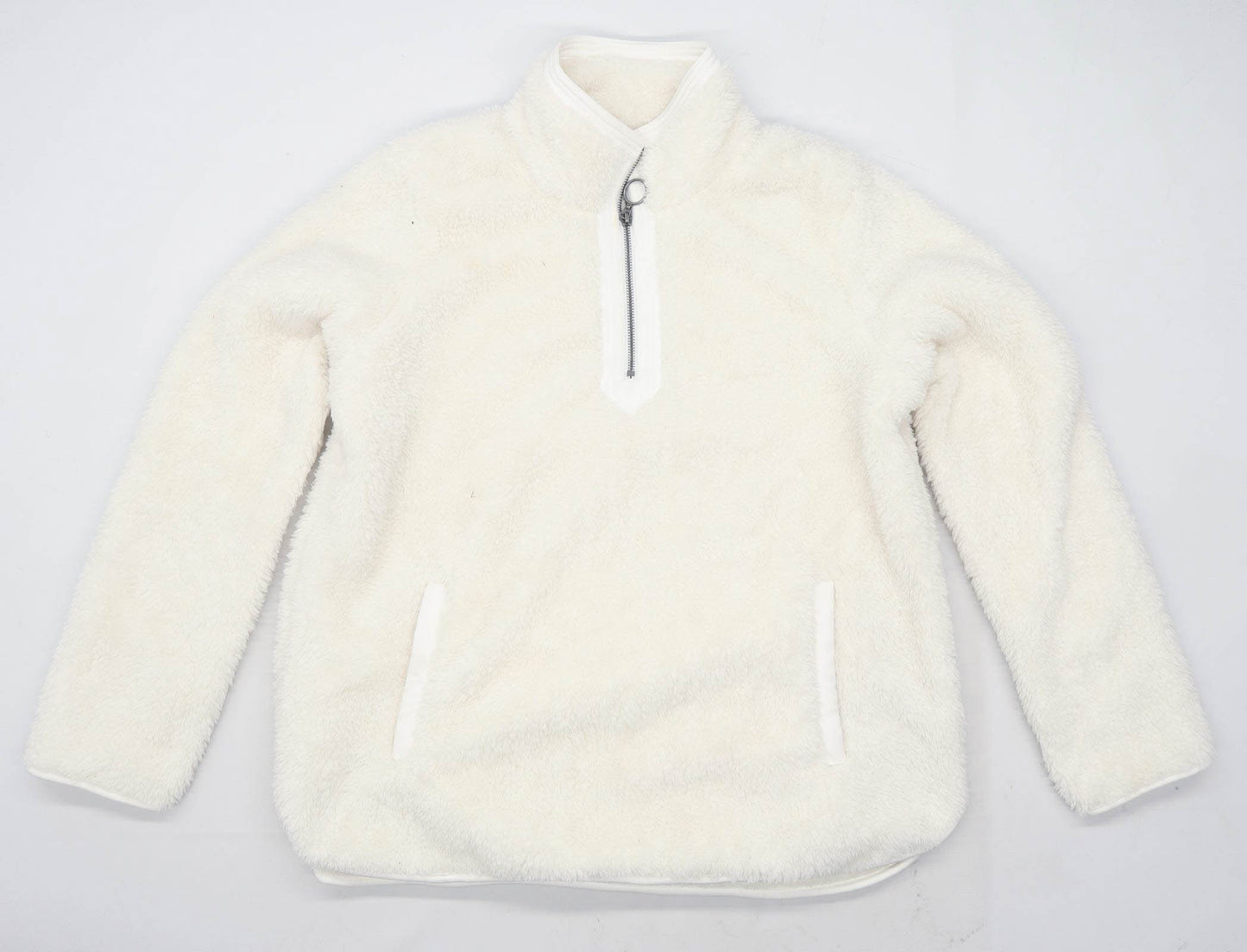Nocozo Womens Size 16 Fleece White Half Zip Jacket