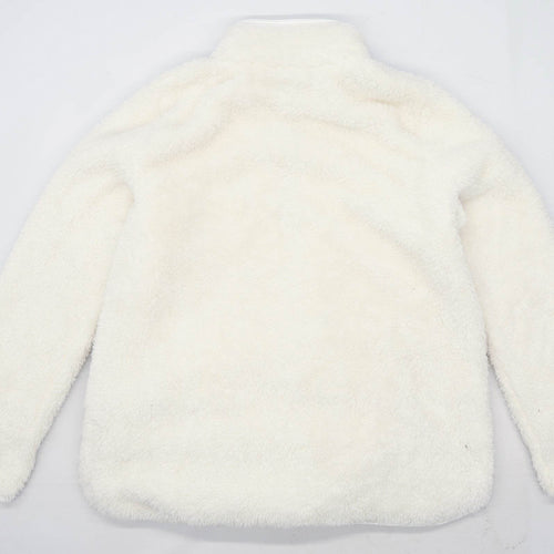 Nocozo Womens Size 16 Fleece White Half Zip Jacket