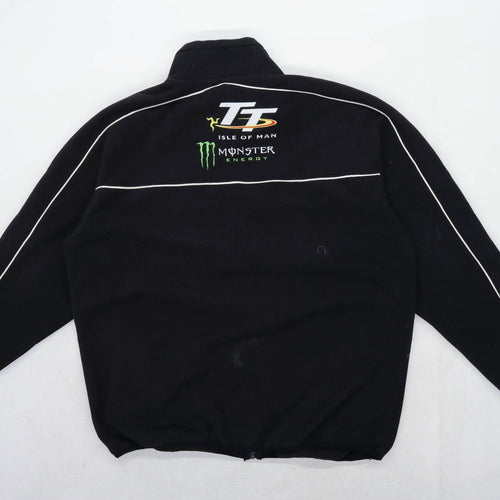 Isle of Man TT Mens Size 2XL Fleece Black Monster Energy Jacket