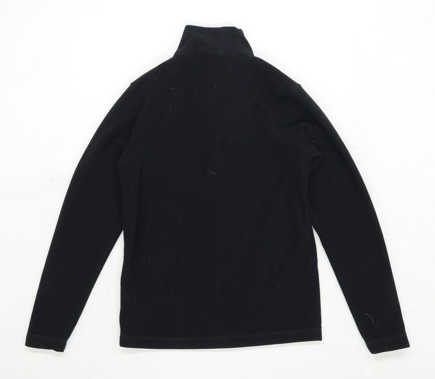 Campri Boys Size 11-12 YEARS Fleece Black Quarter Zip Jacket