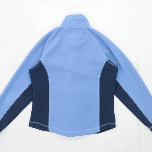 Harry Hall Womens Size M Fleece Floral Blue Jacket