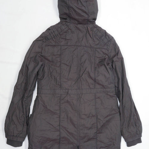 New Look Womens Size 10 Cotton Blend Brown Coat