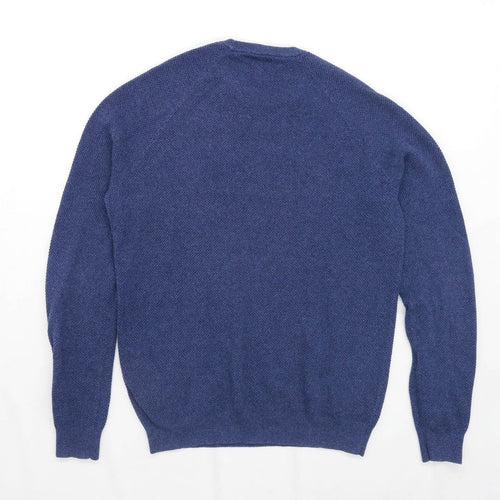 Burton Mens Size L Cotton Blend Blue Jumper