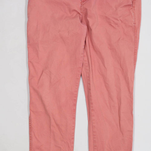 Womens Gap Pink Cotton Blend Chinos Size 8/L27