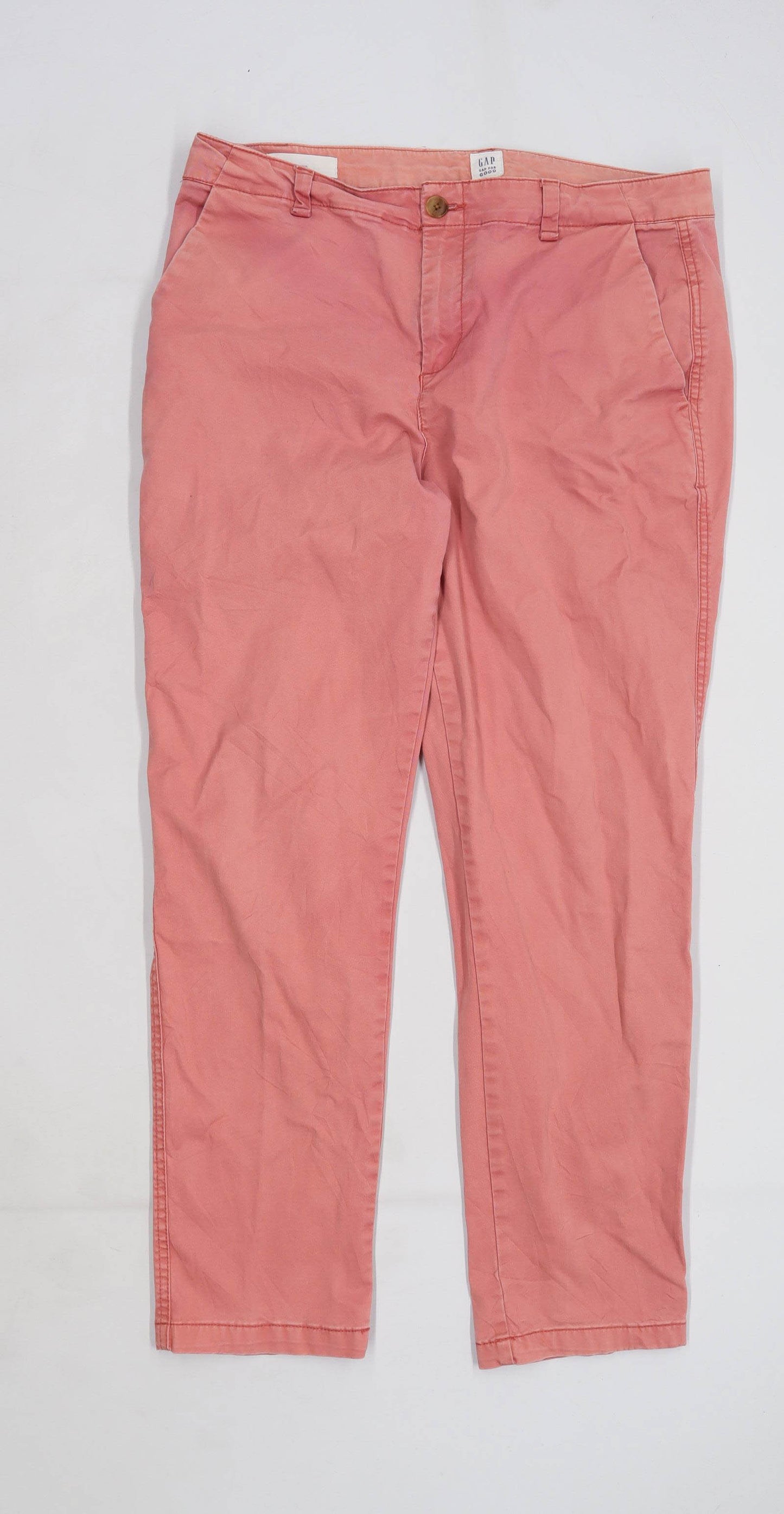 Womens Gap Pink Cotton Blend Chinos Size 8/L27