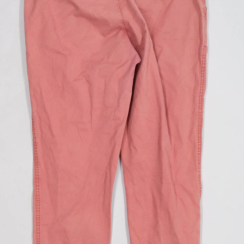 Womens Gap Pink Cotton Blend Chinos Size 8/L27