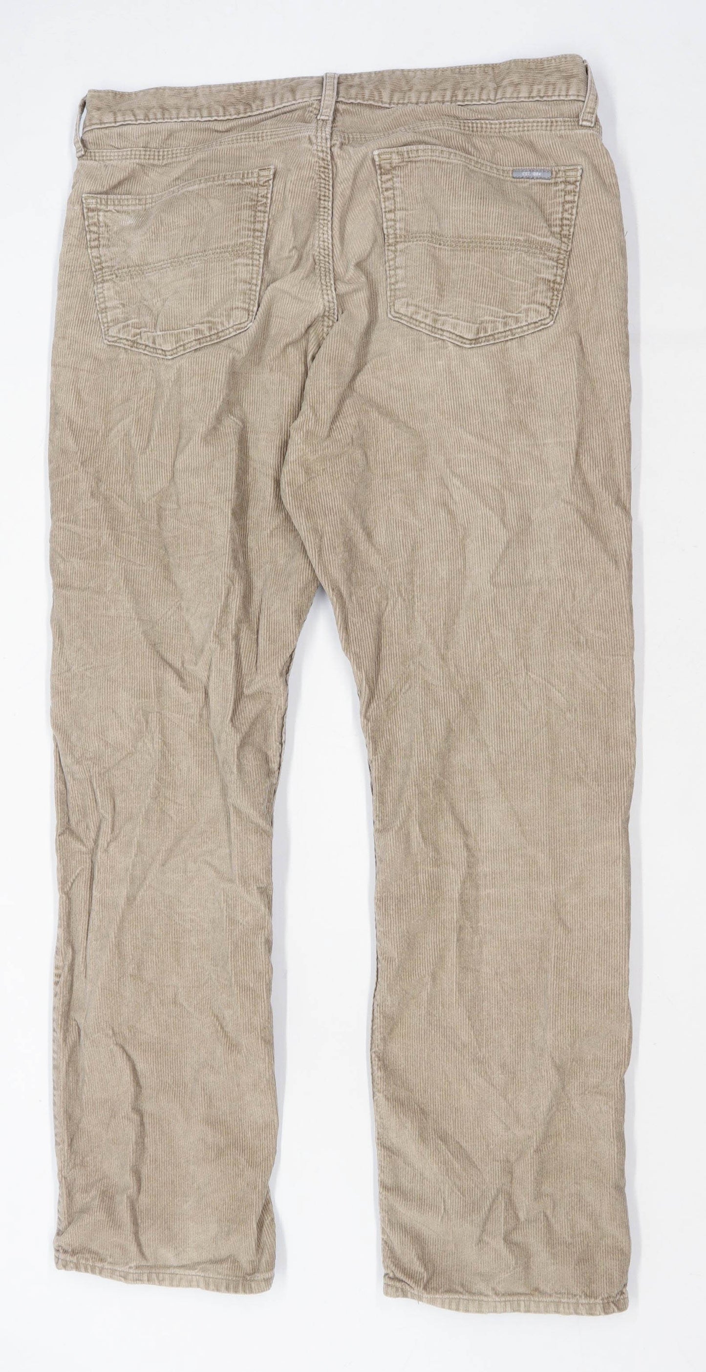 Marks & Spencer Mens Brown Corduroy Trousers Size W34/L31