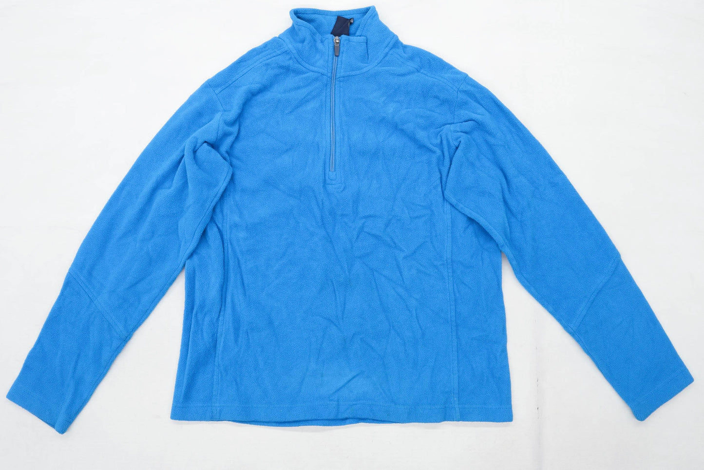 Lands End Mens Size M Fleece Blue Jacket
