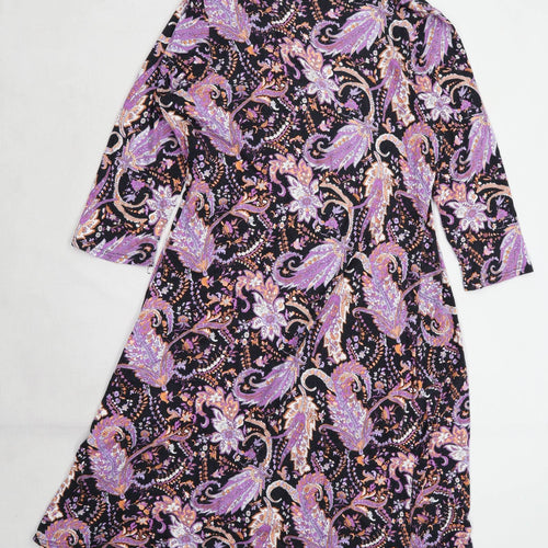 Amelie May Womens Size 20 Paisley Purple Dress (Regular)