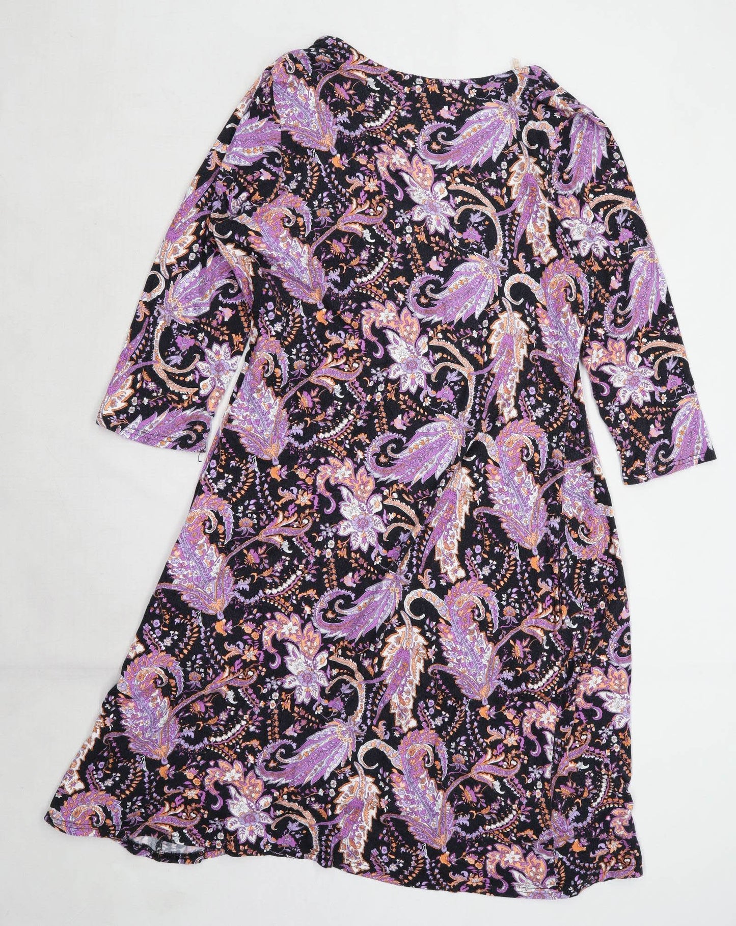Amelie May Womens Size 20 Paisley Purple Dress (Regular)