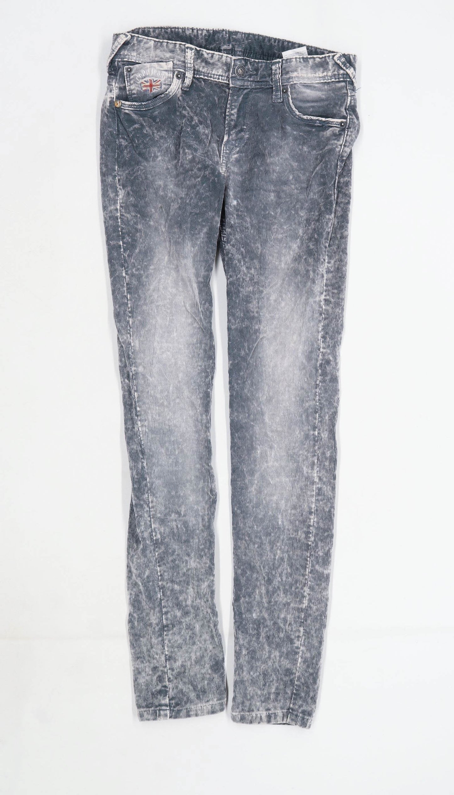 Womens Pepe Jeans Grey Corduroy Jeans Size 12/L29