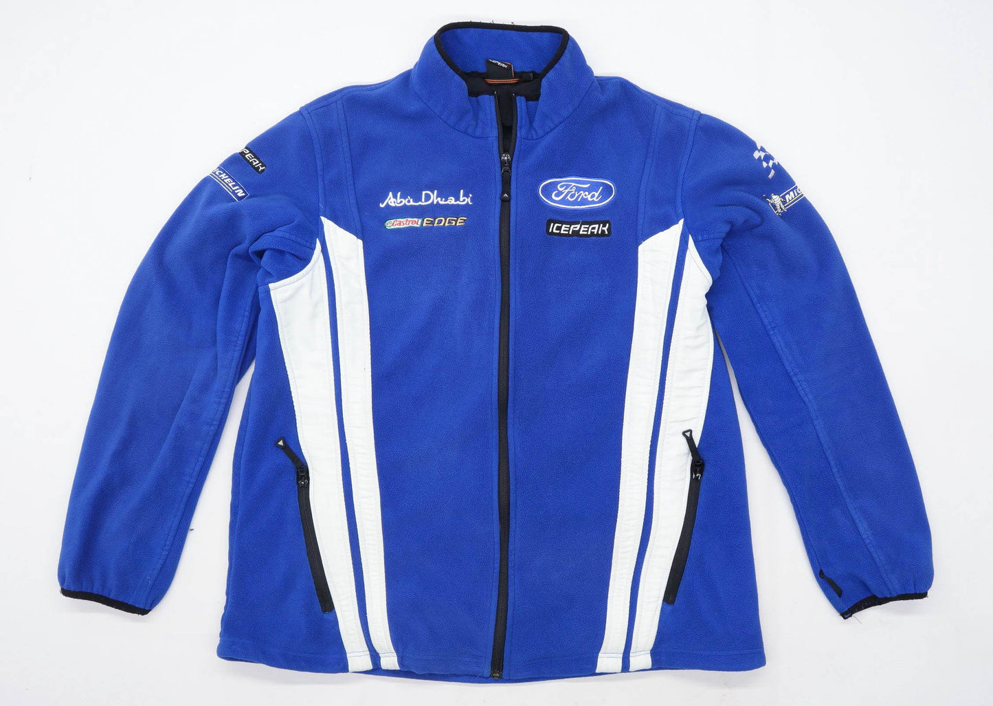 Icepeak Mens Size 2XL Fleece Graphic Blue Ford Jacket