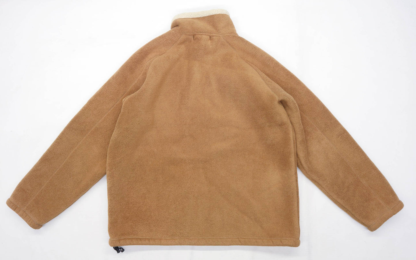 Snow Top Mens Size L Fleece Brown Zip Up Jacket