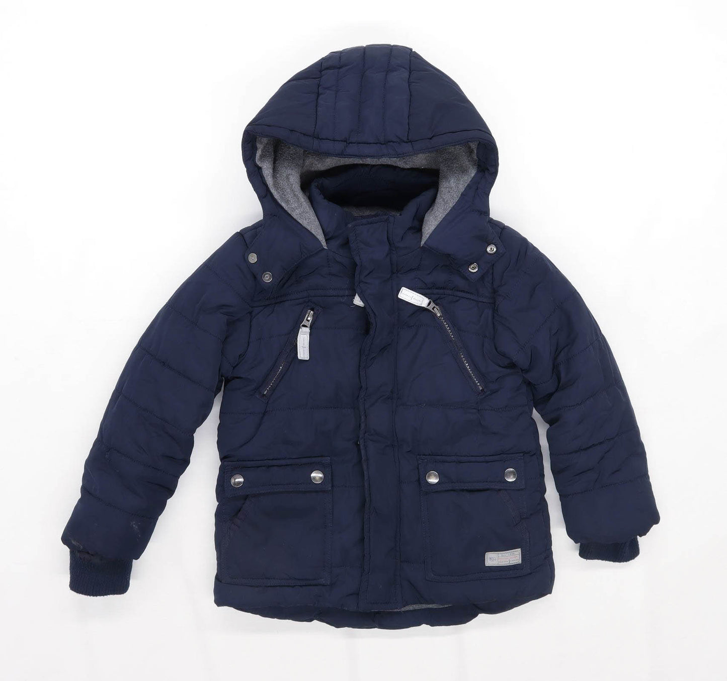 Jasper Conran Boys Black Hooded Coat Age 5-6 Years