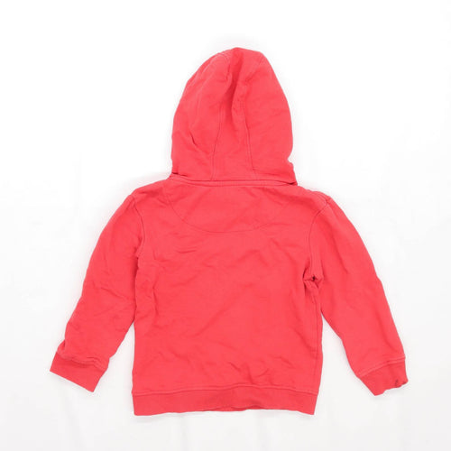 Bluezoo Boys Graphic Red Penguin Hoodie Age 4-5 Years