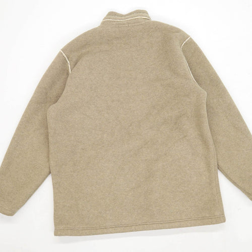 Tesco Mens Size M Fleece Brown Jacket