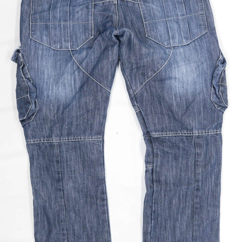 Officers Club Mens Blue Denim Jeans Size W34/L32