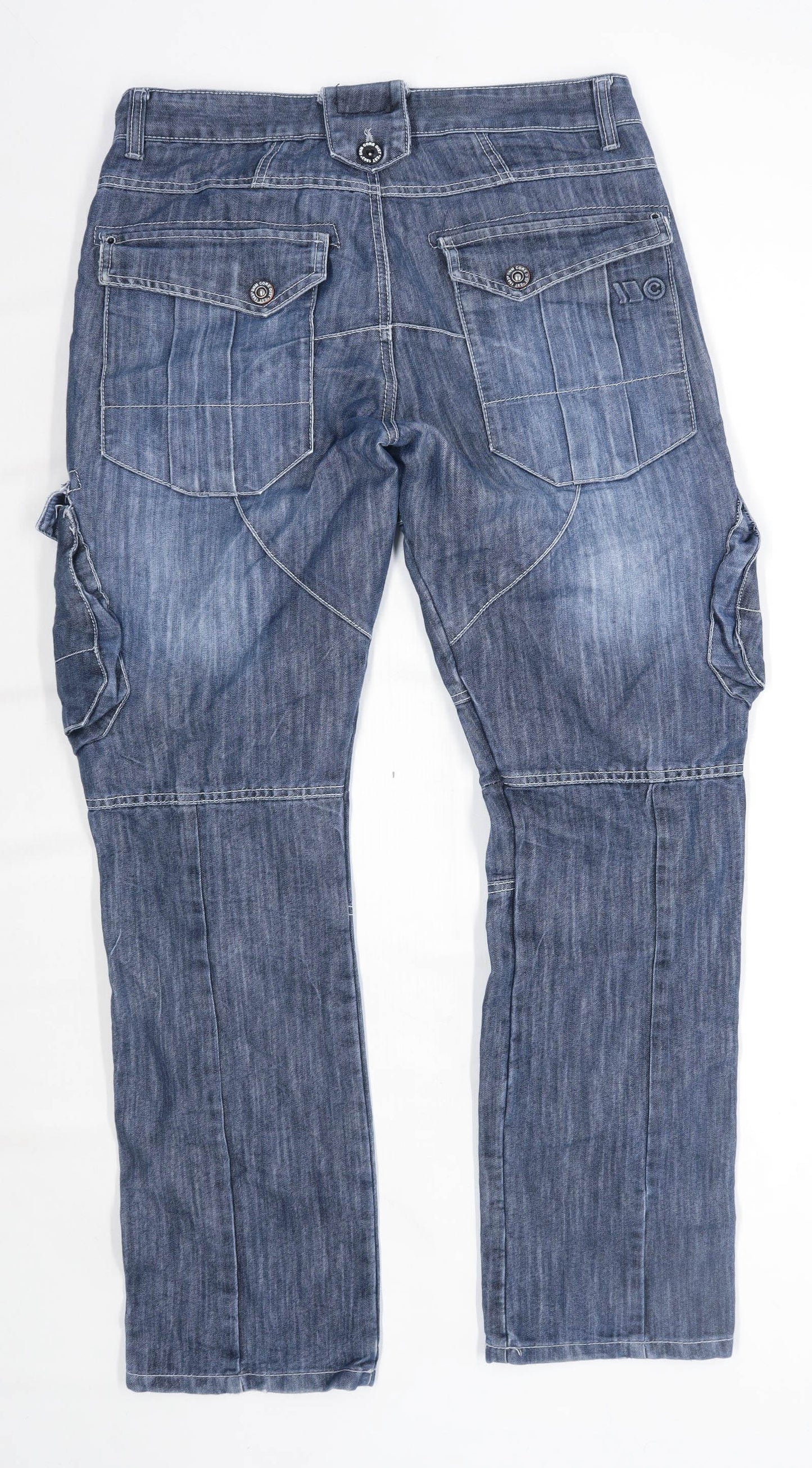 Officers Club Mens Blue Denim Jeans Size W34/L32