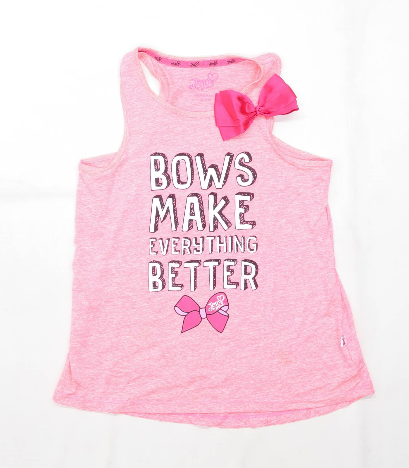 JoJo Siwa Girls Pink Vest Top Age 12-13 Years