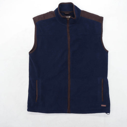 PG Field Mens Size XL Fleece Blue Gilet