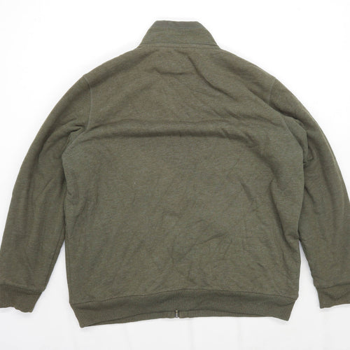North Coast Mens Size 2XL Cotton Blend Green Fleece Lined Jacket