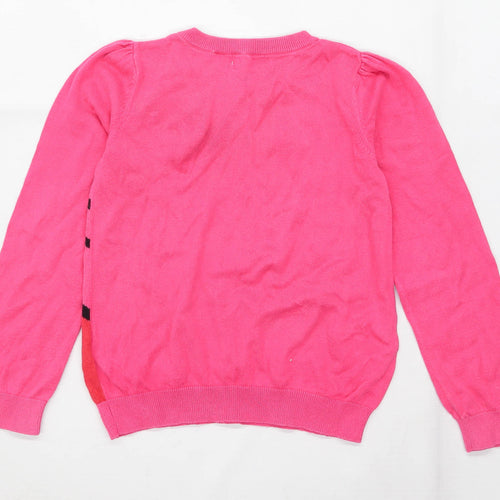 H&M Girls Graphic Pink Hello Kitty Jumper Age 7-8 Years