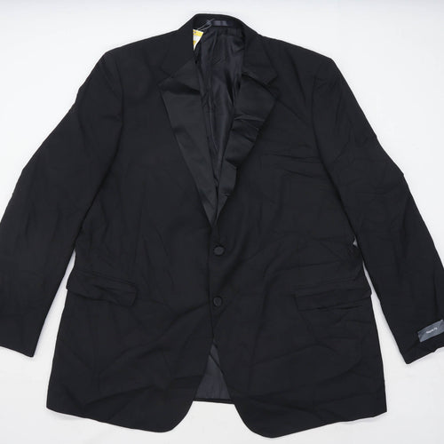 Marks & Spencer Mens Black Dinner Suit Jacket 48 Chest (Regular)