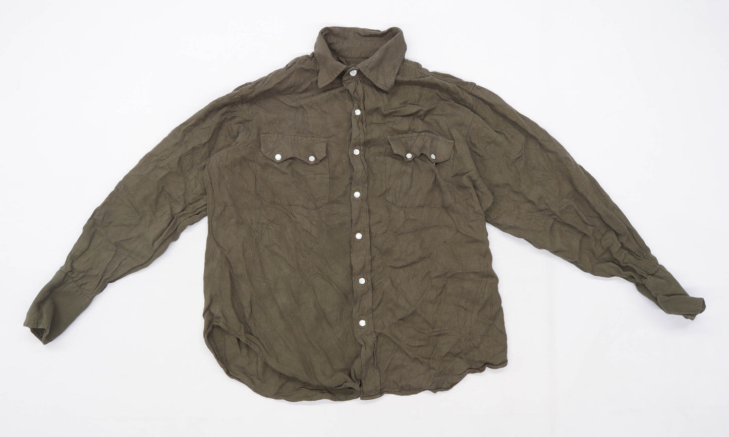 Basic Rights Womens Size S Green Shirt (Regular)