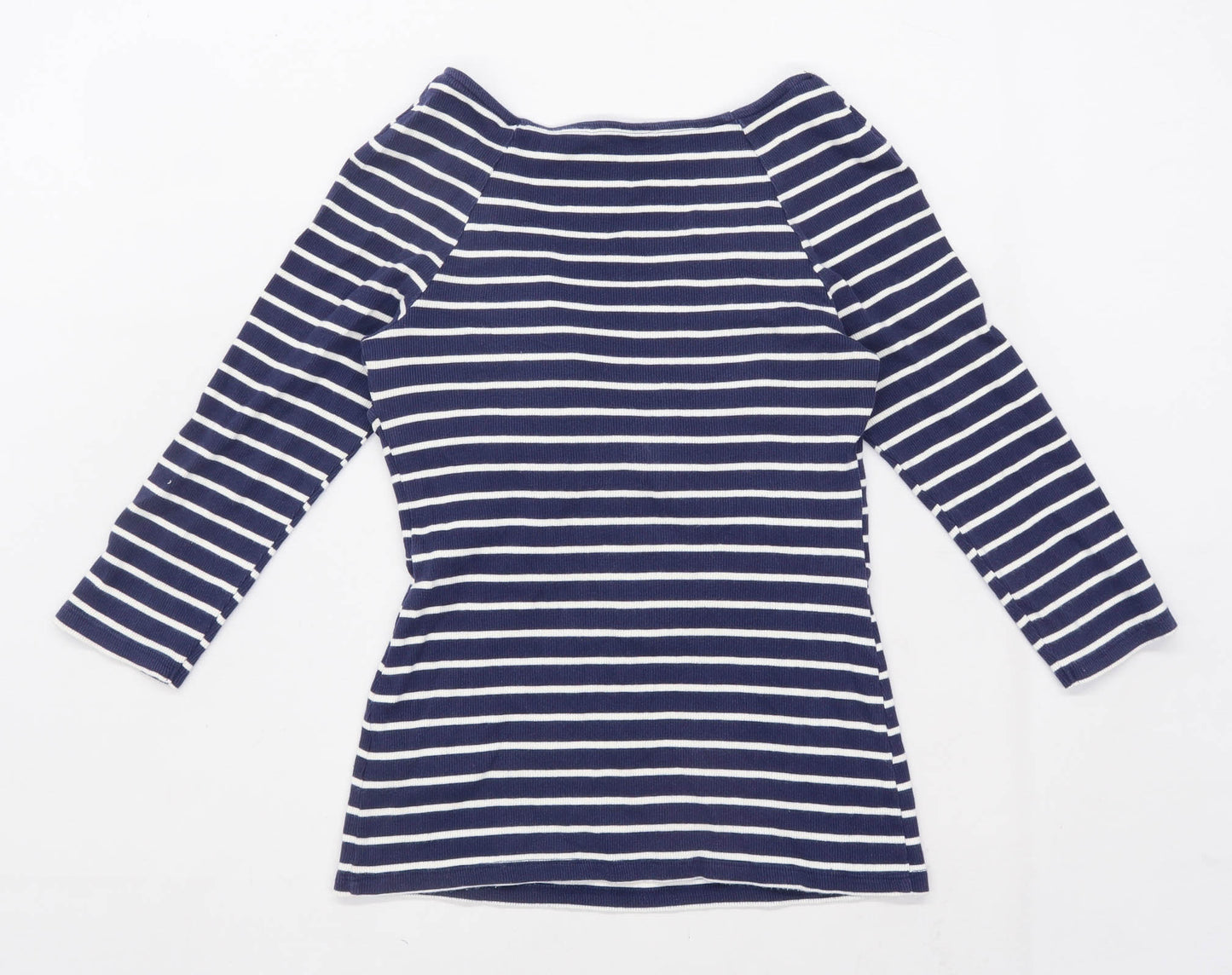 Bravissimo Womens Size 10 Striped Blue Top (Regular)