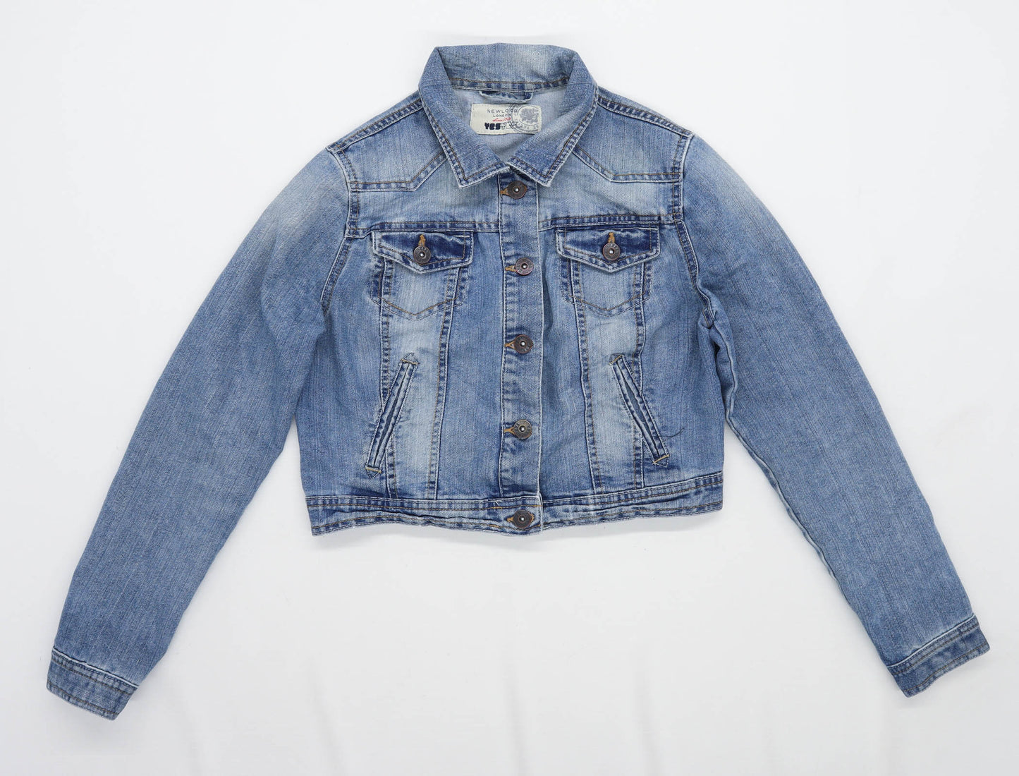 New Look Womens Size 12 Denim Blue Jacket