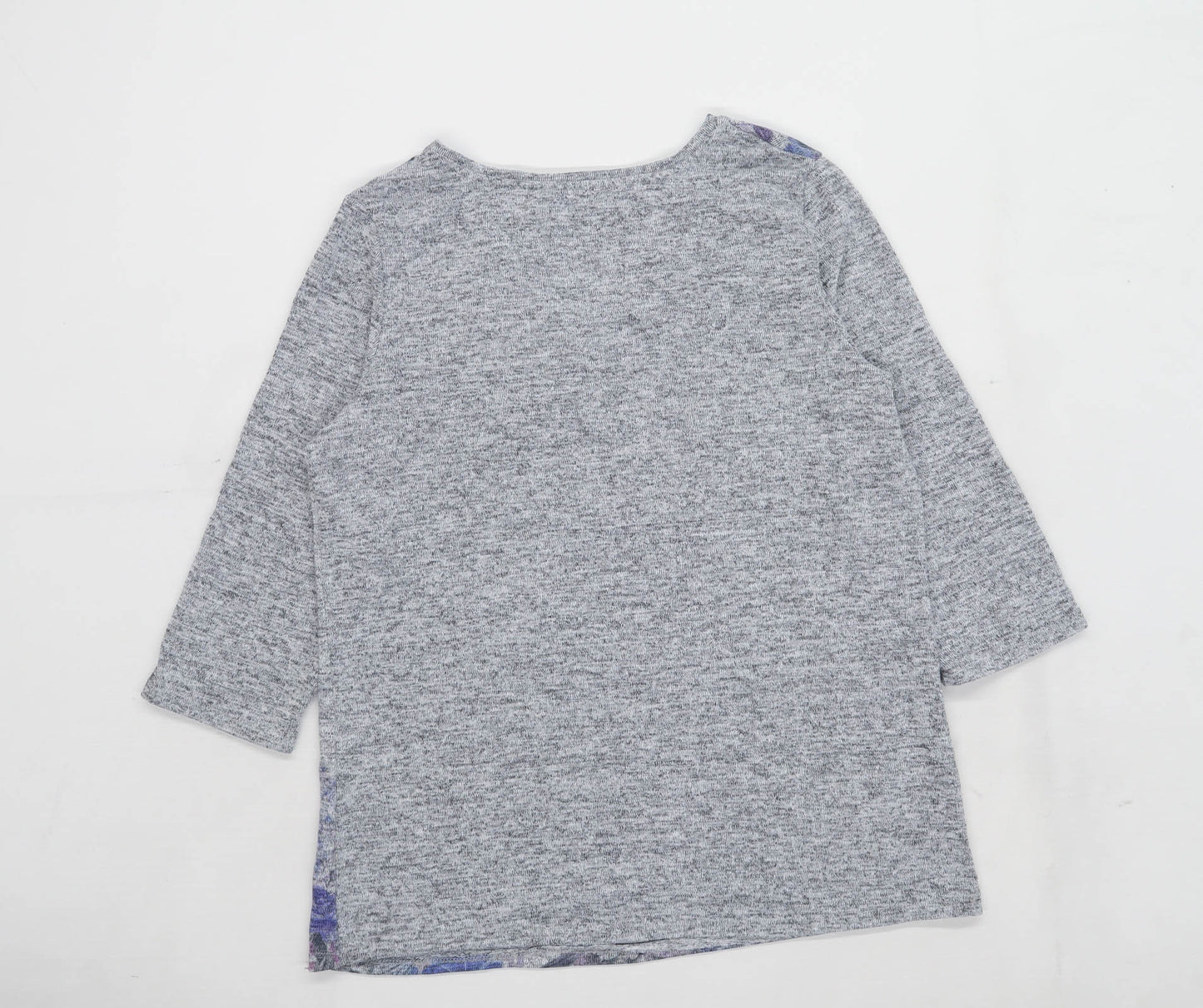 TU Womens Size 14 Floral Grey Butterfly Top (Regular)