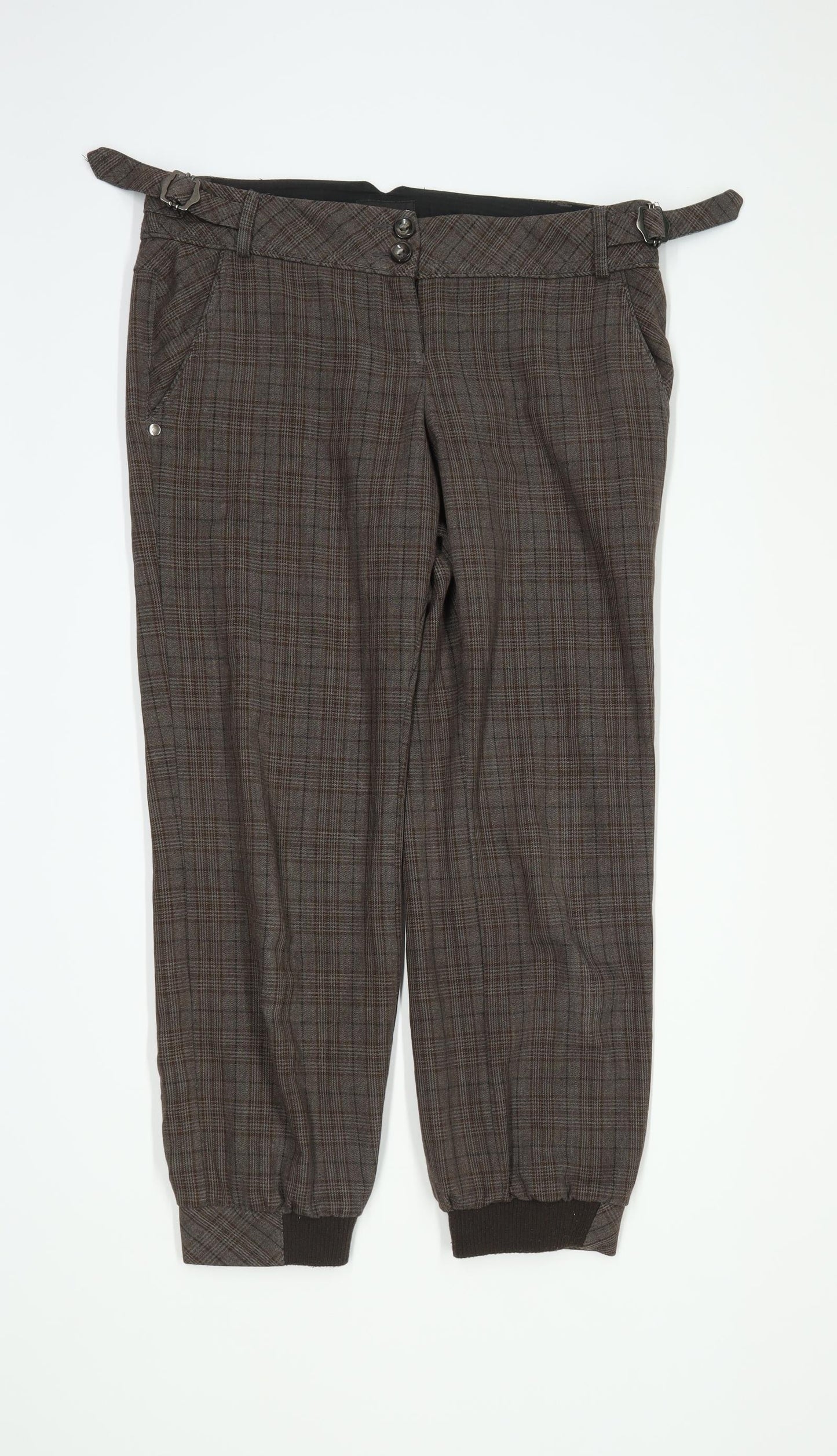 Womens Next Brown Trousers Size 10/L25