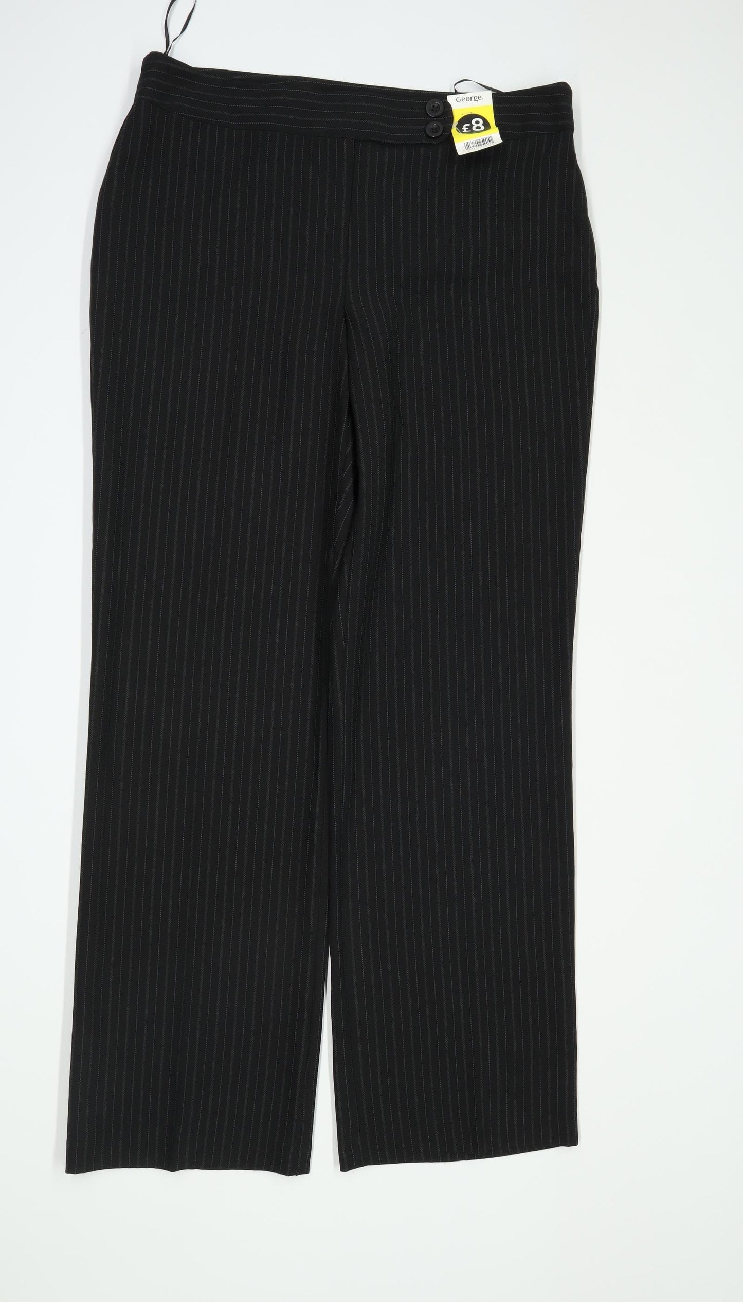 Womens George Black Trousers Size 14/L32