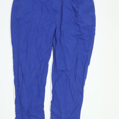 Womens Marks & Spencer Blue Cotton Chinos Size 12/L23