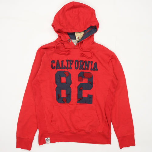 Hoi Polloi Mens Size M Cotton Red Hoodie