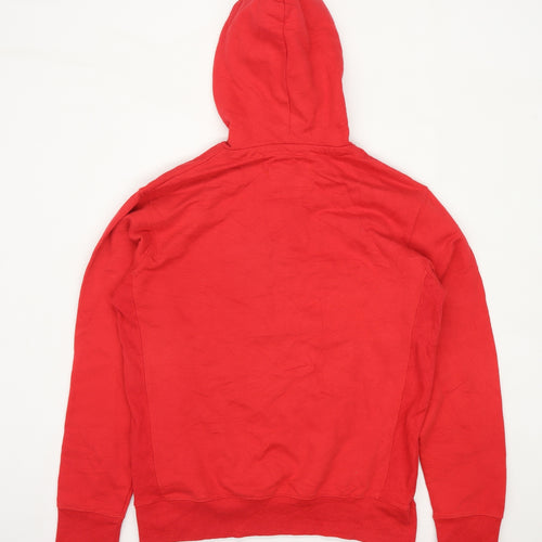 Hoi Polloi Mens Size M Cotton Red Hoodie